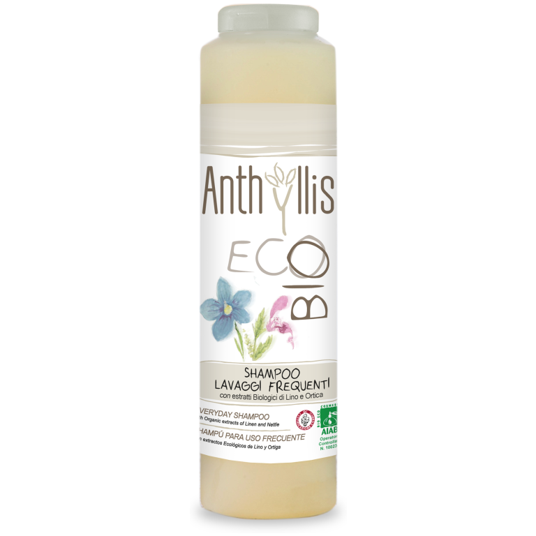 SZAMPON DO WŁOSÓW Z EKSTRAKTEM Z LNU I POKRZYWY DO CODZIENNEGO STOSOWANIA ECO 250 ml - ANTHYLLIS