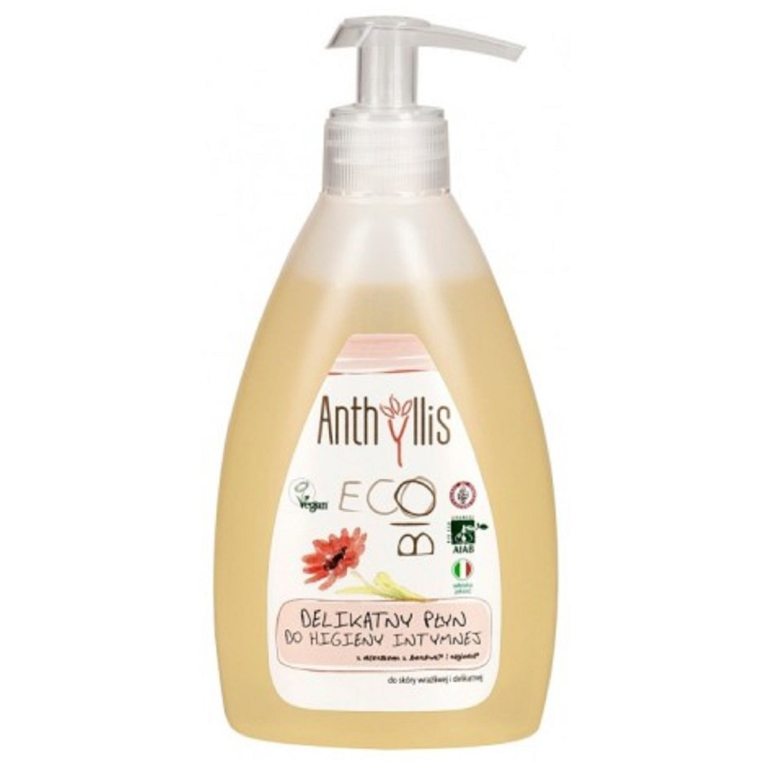 PŁYN DO HIGIENY INTYMNEJ Z EKSTRAKTEM Z BORÓWKI I NAGIETKA ECO 300 ml - ANTHYLLIS