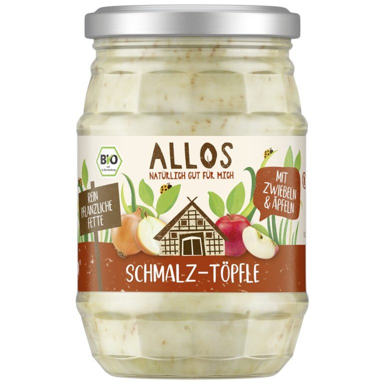 SMALCZYK WEGAŃSKI Z CEBULĄ I JABŁKIEM BEZGLUTENOWY BIO 250 g - ALLOS