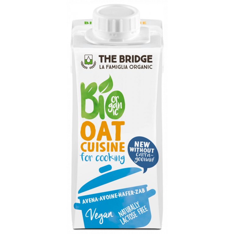 KREM OWSIANY DO GOTOWANIA BEZ DODATKU CUKRÓW BIO 200 ml - THE BRIDGE