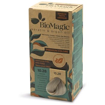 FARBA DO WŁOSÓW POPIELATO PERŁOWY JASNY NATURALNY BLOND (10.28) 170 ml - BIOMAGIC
