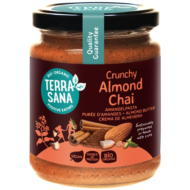 KREM MIGDAŁOWY CHAI CRUNCHY BIO 250 g - TERRASANA