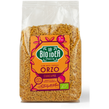 MAKARON (ORZO Z KURKUMĄ I CZARNYM PIEPRZEM) BIO 400 g - LA BIO IDEA