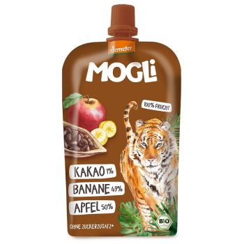 MUS JABŁKO - BANAN - KAKAO BEZ DODATKU CUKRÓW DEMETER BIO 100 g - MOGLI