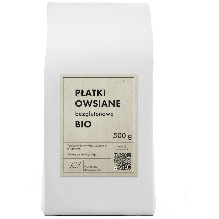 PŁATKI OWSIANE BEZGLUTENOWE BIO 500 g - THE PLANET