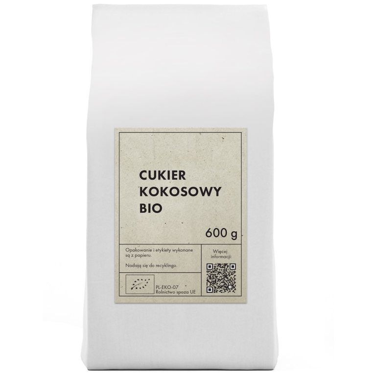 CUKIER KOKOSOWY BIO 600 g - THE PLANET