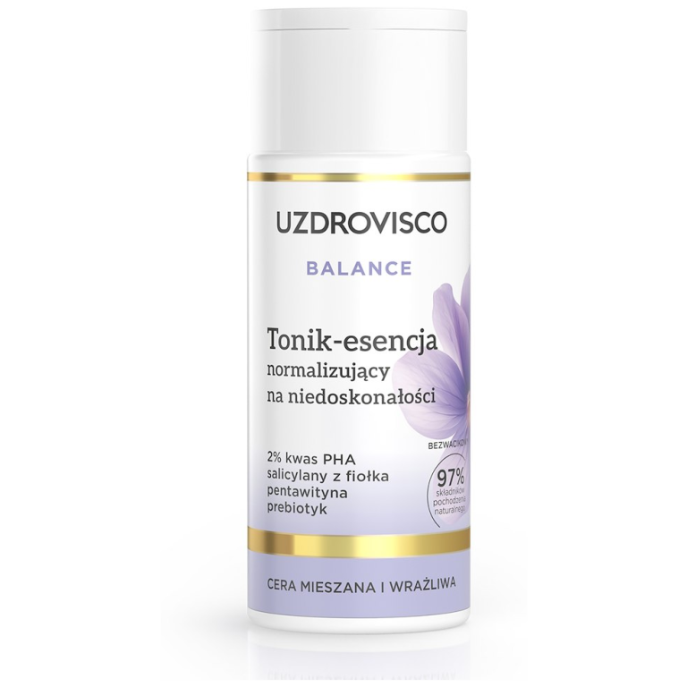 TONIK - ESENCJA DO TWARZY NORMALIZUJĄCY NA NIEDOSKONAŁOŚCI 150 ml - UZDROVISCO (BALANCE)