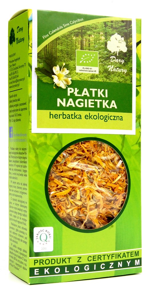 HERBATKA PŁATKI NAGIETKA BIO 25 g - DARY NATURY