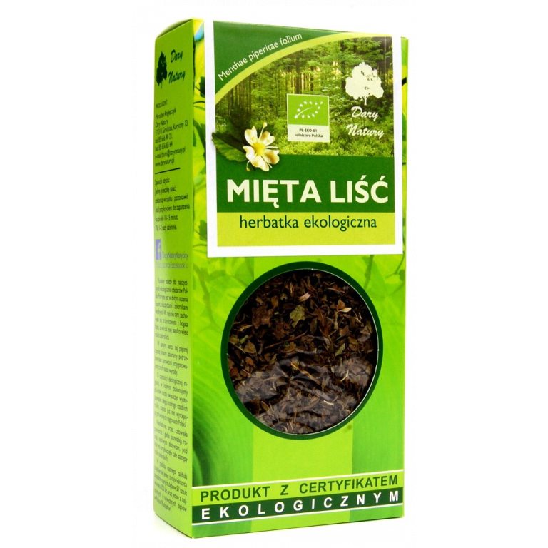 HERBATKA LIŚĆ MIĘTY BIO 25 g - DARY NATURY