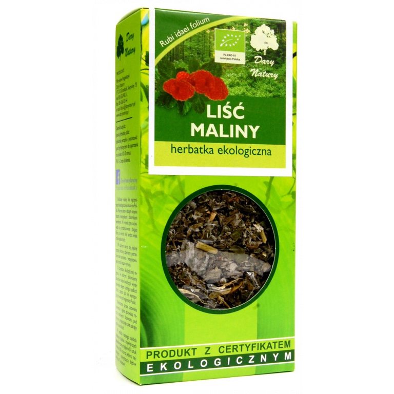 HERBATKA LIŚĆ MALINY BIO 25 g - DARY NATURY