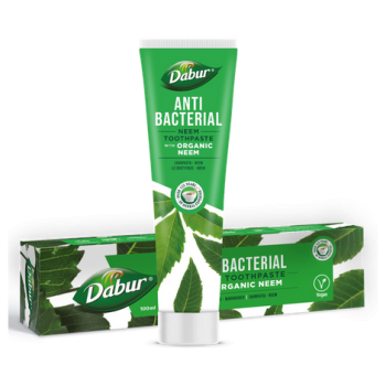 PASTA DO ZĘBÓW PRZECIWBAKTERYJNA Z NEEM BEZ FLUORU 100 ml - DABUR
