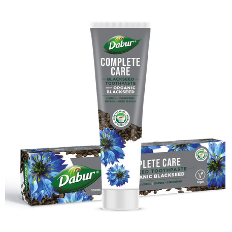 PASTA DO ZĘBÓW KOMPLEKSOWA PIELĘGNACJA Z CZARNUSZKĄ BEZ FLUORU 100 ml - DABUR