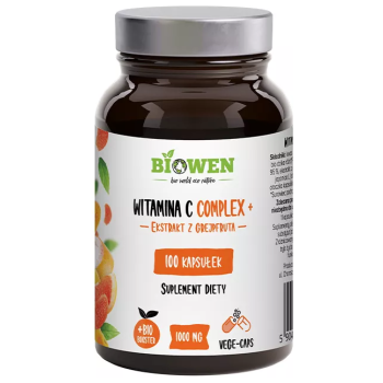WITAMINA C COMPLEX+ BEZGLUTENOWA 100 KAPSUŁEK - BIOWEN
