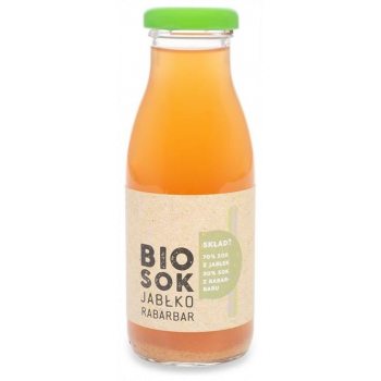 SOK JABŁKOWO - RABARBAROWY NFC BIO 250 ml - OWOCOWE SMAKI