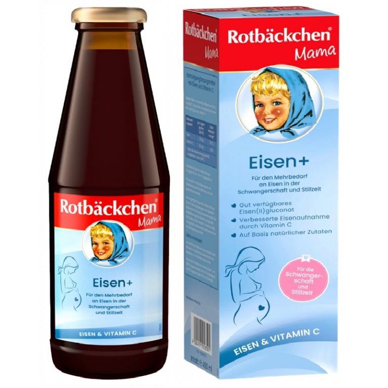 NAPÓJ Z ŻELAZEM DLA KOBIET W CIĄŻY I KARMIĄCYCH 450 ml - ROTBACKCHEN