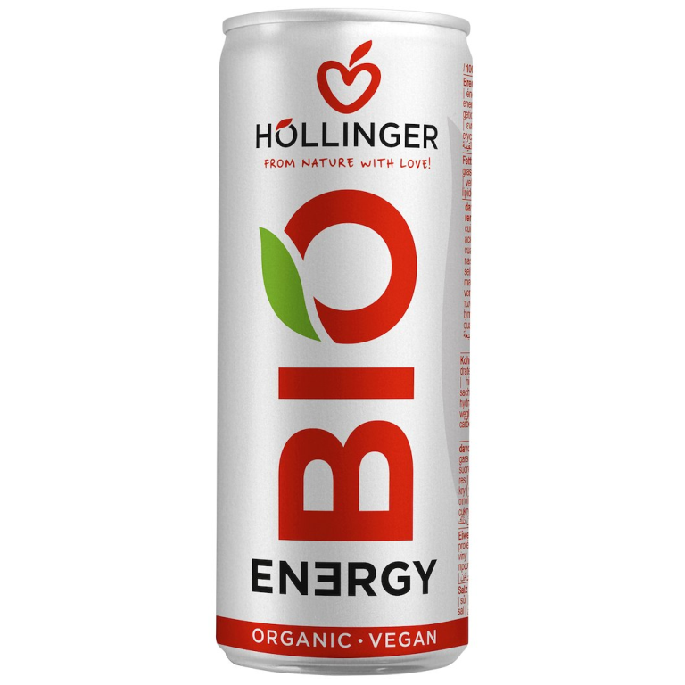 NAPÓJ ENERGETYZUJĄCY O SMAKU JABŁKO - JEŻYNA BIO 250 ml - HOLLINGER