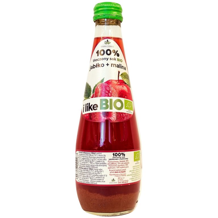 SOK JABŁKOWO - MALINOWY NFC BIO 300 ml - DOLINA CZERSKA