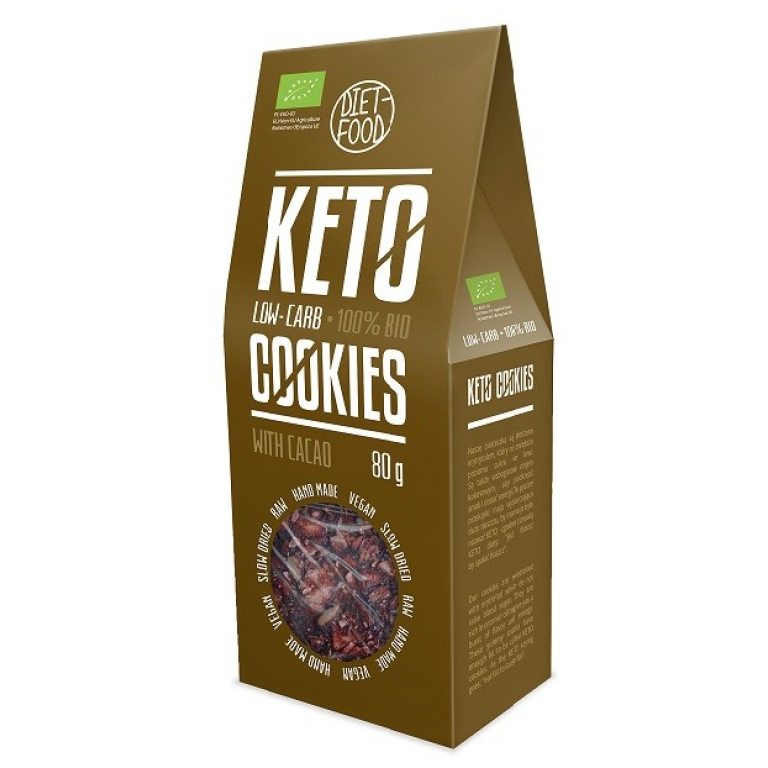CIASTKA KAKAOWE KETO BIO 80 g - DIET-FOOD