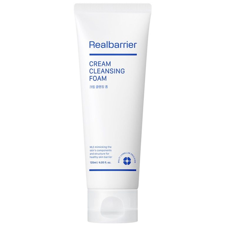 PIANKA KOREAŃSKA DO TWARZY CREAM NAWILŻAJĄCA OCZYSZCZAJĄCA Z CERAMIDAMI 120 ml - REAL BARRIER