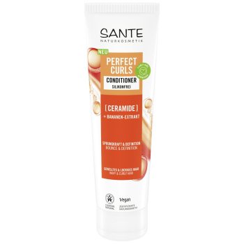 ODŻYWKA DO WŁOSÓW FALOWANYCH I KRĘCONYCH Z CERAMIDAMI I EKSTRAKTEM Z BANANA ECO 150 ml - SANTE