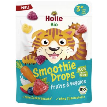 CHRUPKI OWOCOWO - WARZYWNE LIOFILIZOWANE DO SMOOTHIE BEZ DODATKU CUKRÓW OD 3 ROKU BIO 15 g - HOLLE