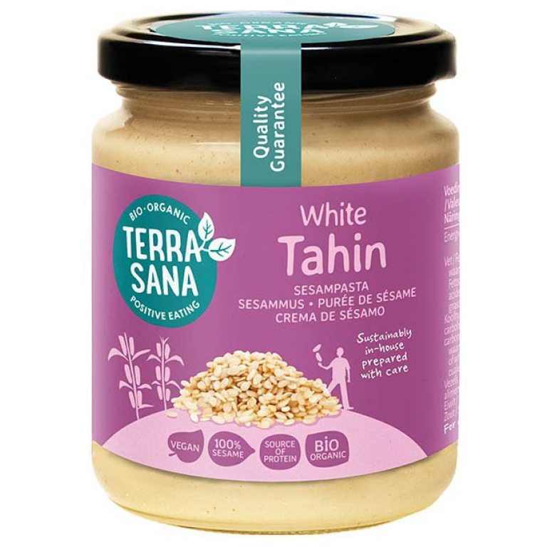 TAHINI BIAŁE (PASTA SEZAMOWA) BIO 250 g - TERRASANA