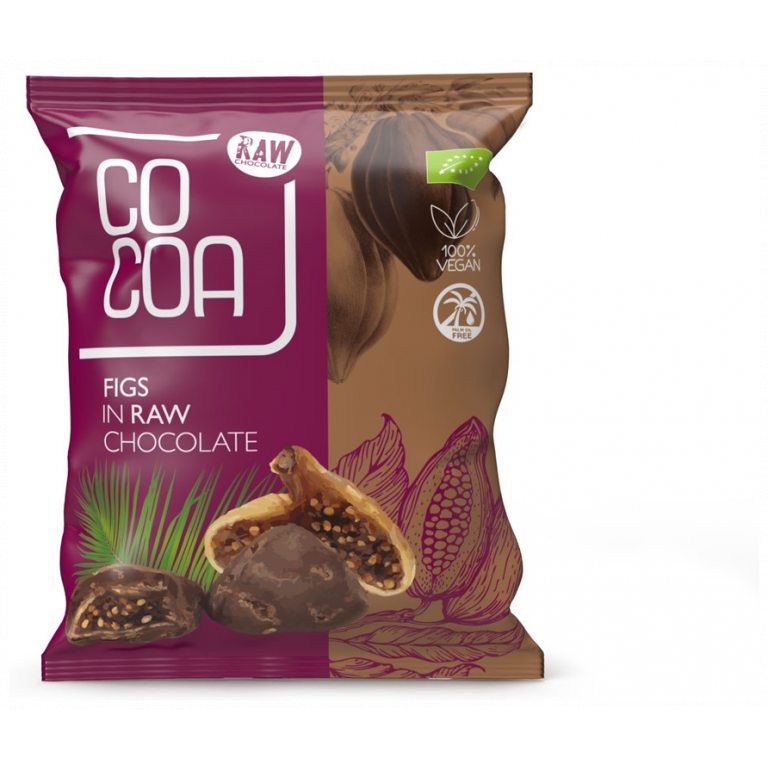 FIGI W SUROWEJ CZEKOLADZIE BIO 70 g - COCOA