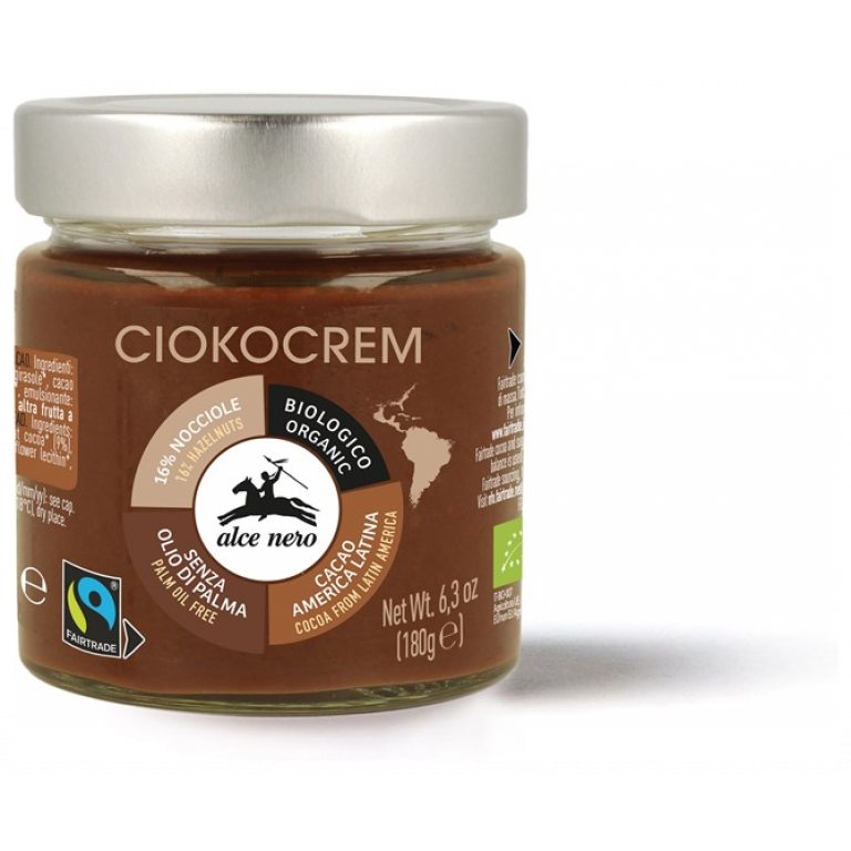 KREM ORZECHOWO - CZEKOLADOWY FAIR TRADE BIO 180 g - ALCE NERO