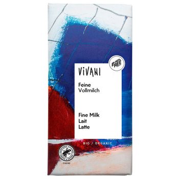 CZEKOLADA MLECZNA BIO 80 g - VIVANI