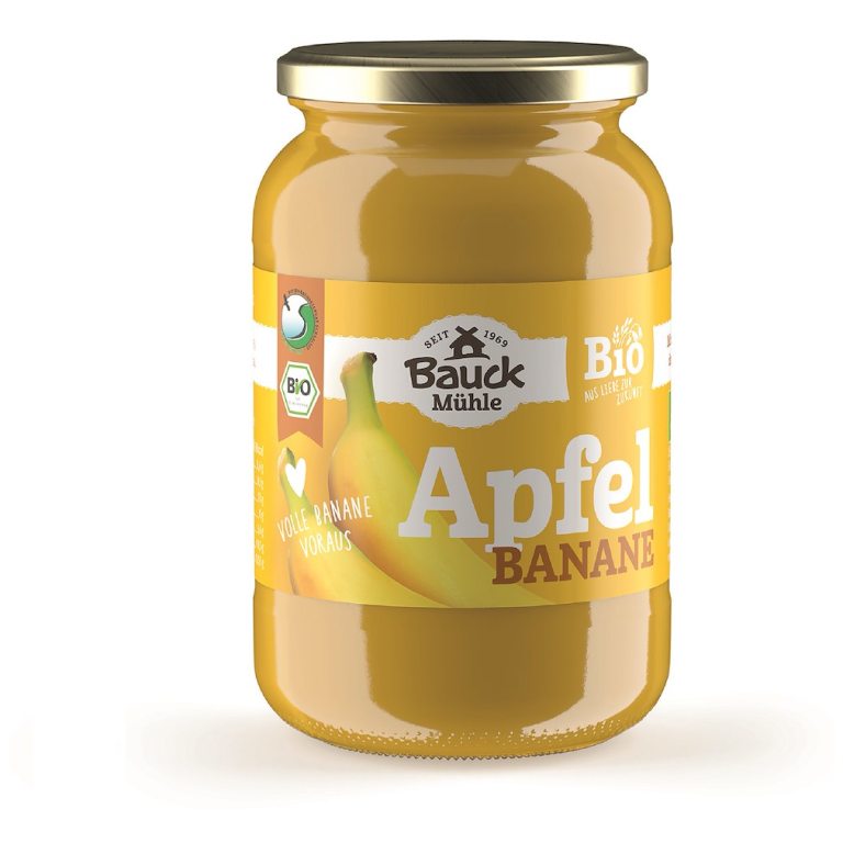 MUS JABŁKO - BANAN BEZ DODATKU CUKRÓW BIO 360 g - BAUCK MUHLE