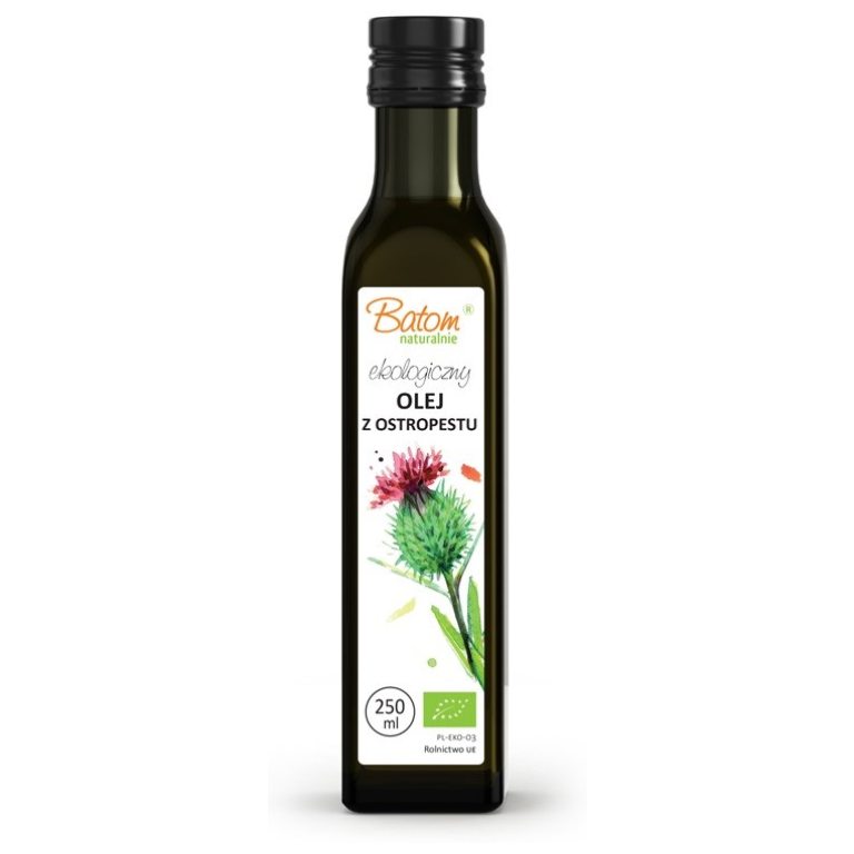 OLEJ Z OSTROPESTU PLAMISTEGO TŁOCZONY NA ZIMNO BIO 250 ml - BATOM