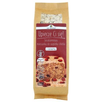 MIESZANKA DO WYPIEKU CHLEBA Z ŻURAWINĄ BEZGLUTENOWA 500 g - PIĘĆ PRZEMIAN