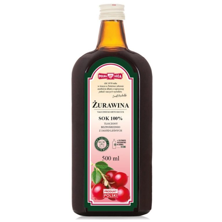SOK Z ŻURAWINY NFC 500 ml - POLSKA RÓŻA