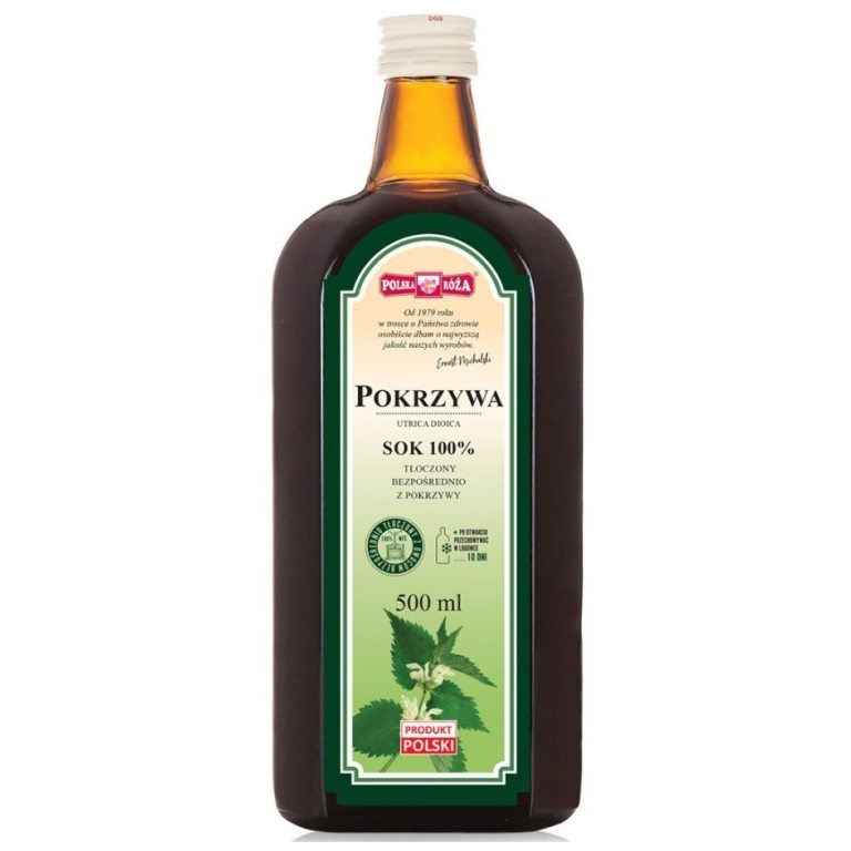 SOK Z POKRZYWY NFC 500 ml - POLSKA RÓŻA