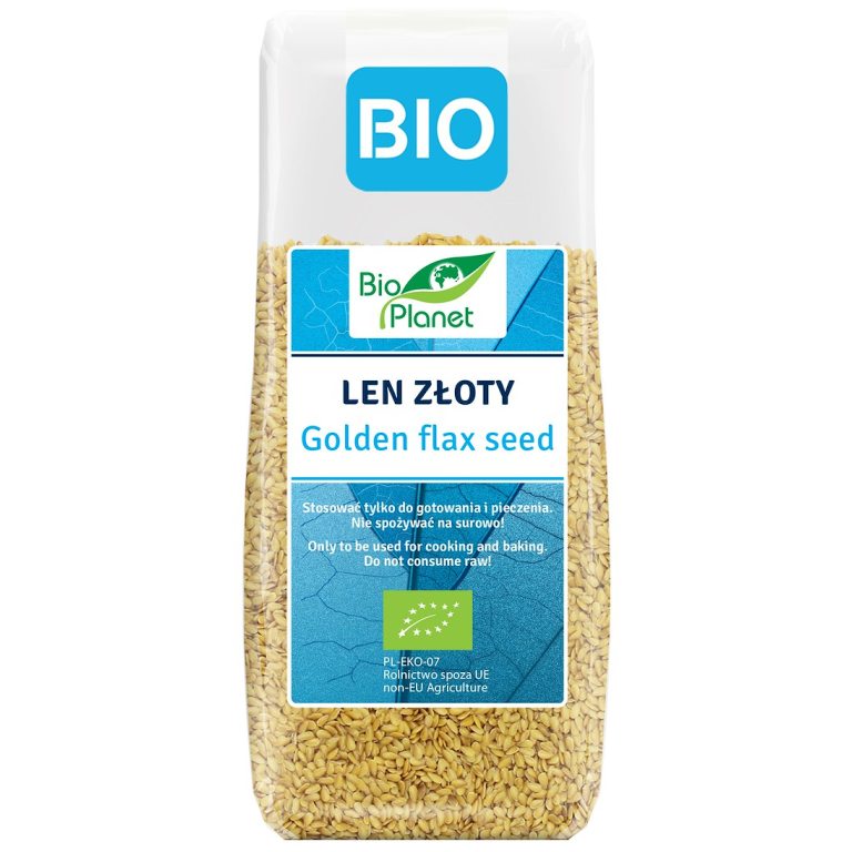 LEN ZŁOTY (SIEMIĘ LNIANE) BIO 200 g - BIO PLANET