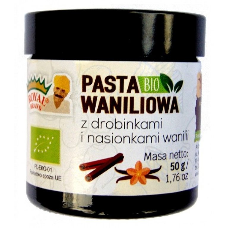 PASTA WANILIOWA BIO 50 g - ROYAL BRAND