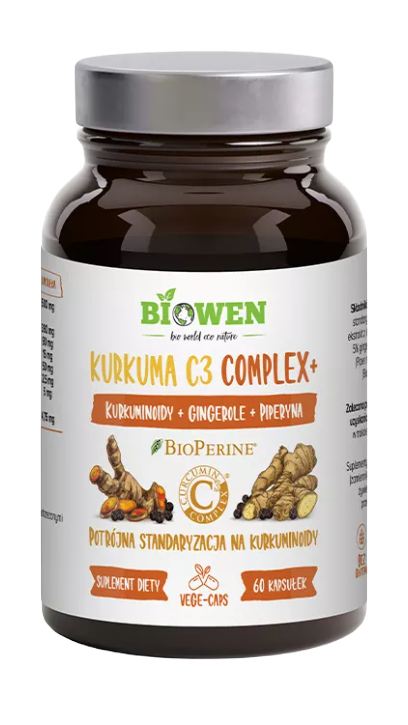 KURKUMA C3 COMPLEX+ BEZGLUTENOWA 60 KAPSUŁEK - HEMPKING (BIOWEN)