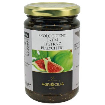 DŻEM EKSTRA Z BIAŁYCH FIG BIO 360 g - AGRISICILIA