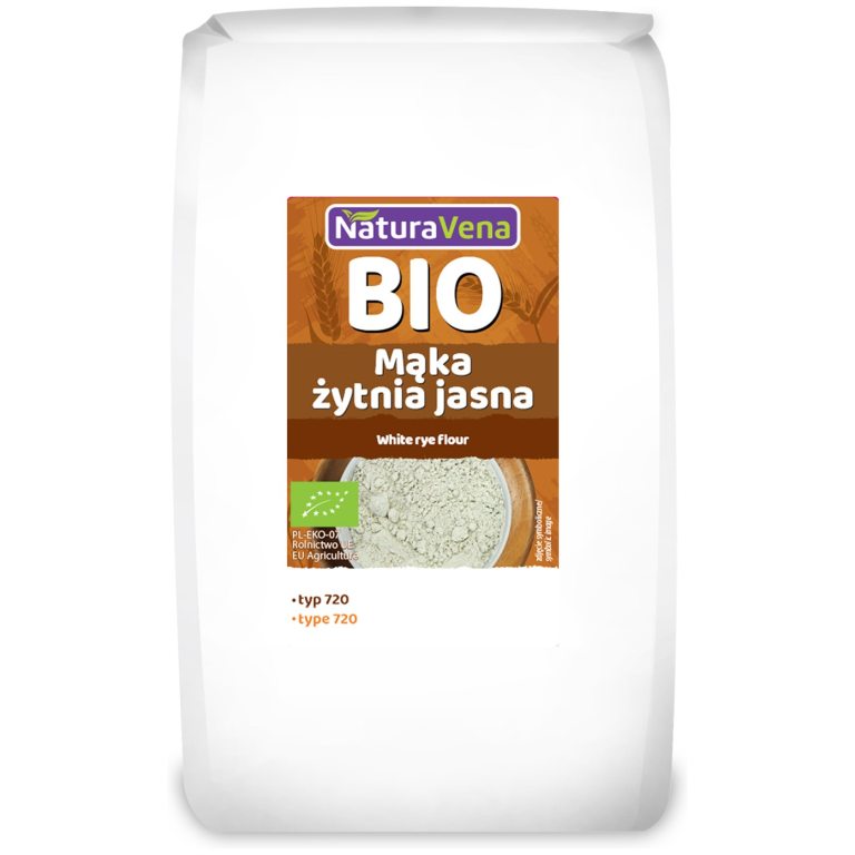 MĄKA ŻYTNIA JASNA TYP 720 BIO 1 kg - NATURAVENA