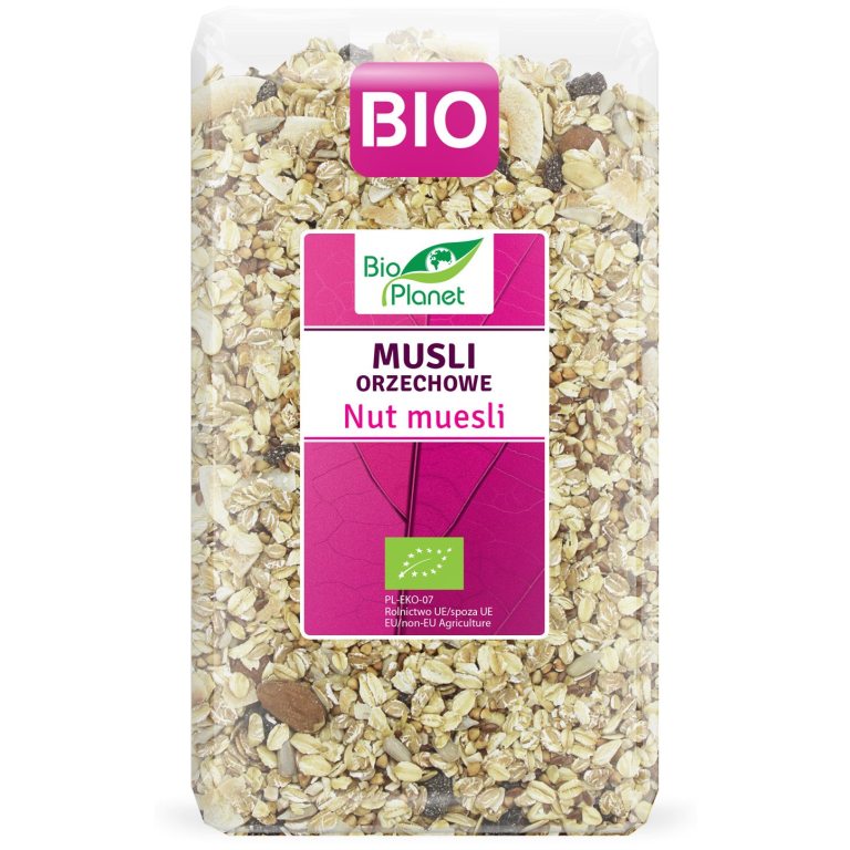 MUSLI ORZECHOWE BIO 600 g - BIO PLANET