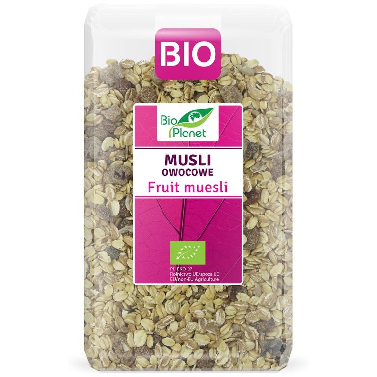 MUSLI OWOCOWE BIO 600 g - BIO PLANET
