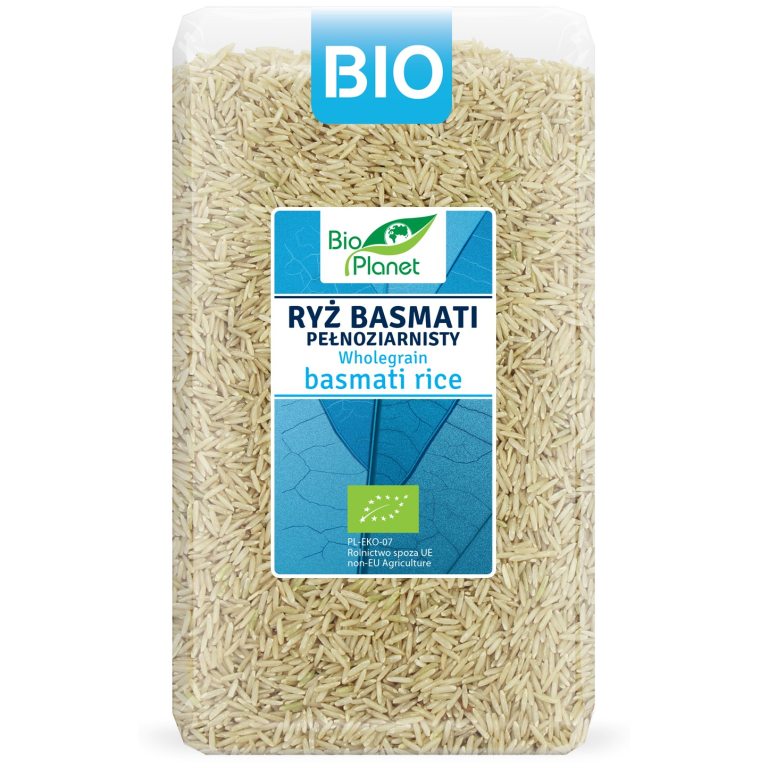 RYŻ BASMATI PEŁNOZIARNISTY BIO 1 kg - BIO PLANET