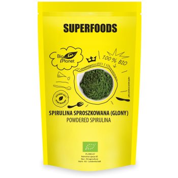 SPIRULINA SPROSZKOWANA BIO 200 g - BIO PLANET SUPERFOODS