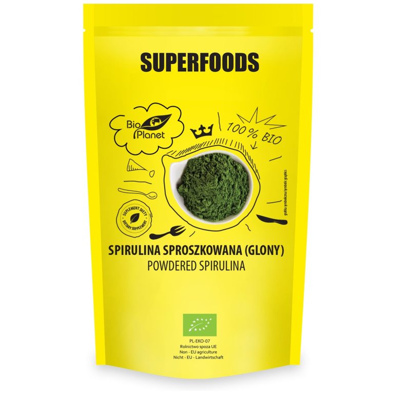 SPIRULINA SPROSZKOWANA BIO 200 g - BIO PLANET SUPERFOODS