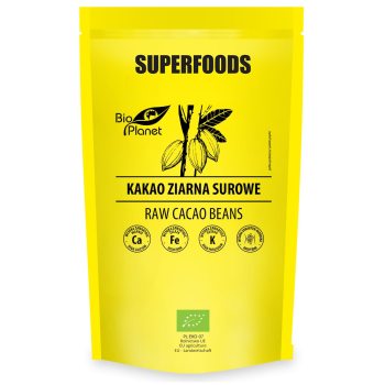 KAKAO ZIARNA SUROWE BIO 200 g - BIO PLANET SUPERFOODS