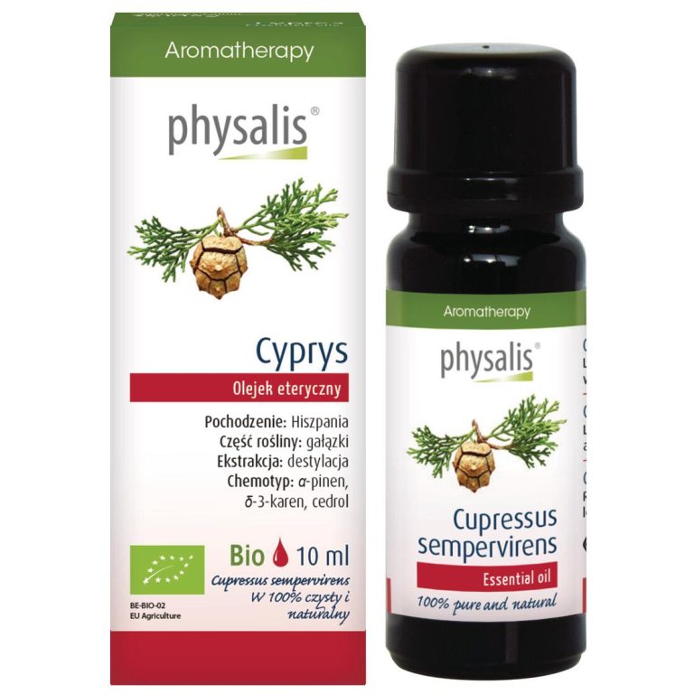 OLEJEK ETERYCZNY CYPRYS BIO 10 ml - PHYSALIS