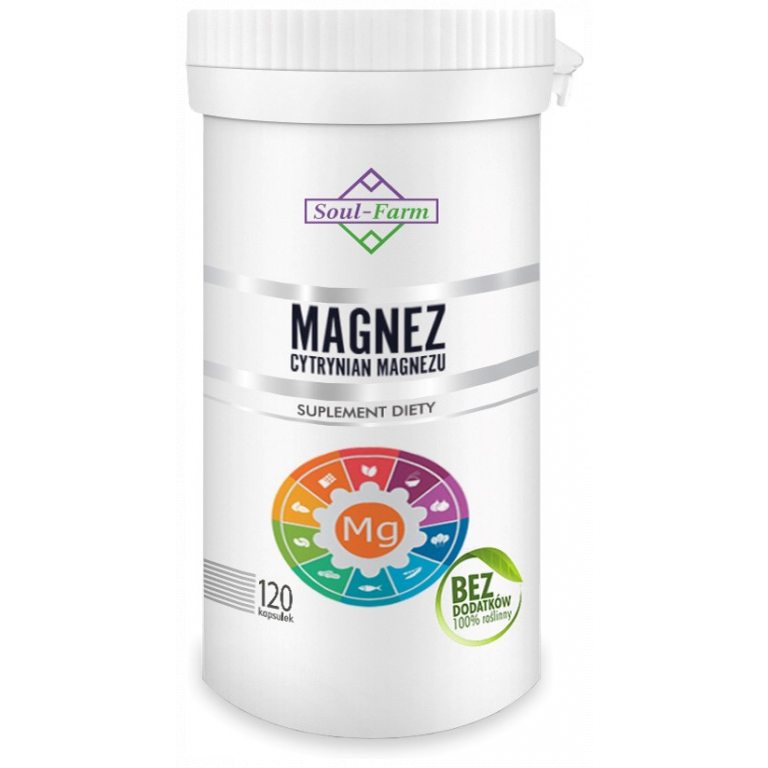 CYTRYNIAN MAGNEZU (650 mg) 120 KAPSUŁEK - SOUL FARM