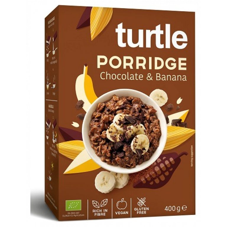 OWSIANKA CZEKOLADOWO - BANANOWA BEZGLUTENOWA BIO 400 g - TURTLE