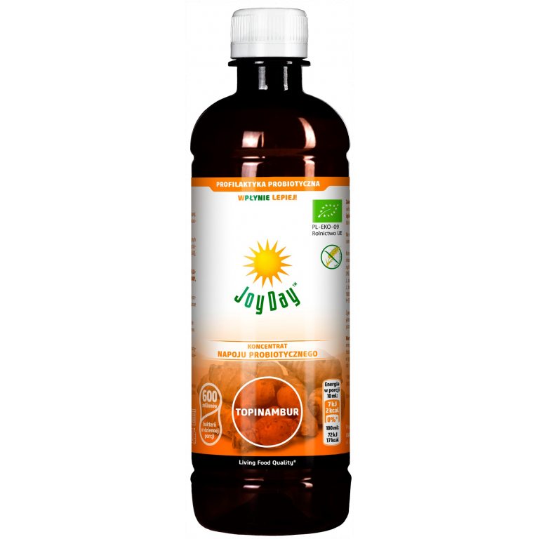 KONCENTRAT NAPOJU PROBIOTYCZNEGO TOPINAMBUR BEZGLUTENOWY BIO 500 ml - JOY DAY