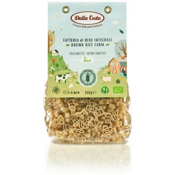 MAKARON (RYŻOWY RAZOWY) FARMA BEZGLUTENOWY BIO 250 g - DALLA COSTA